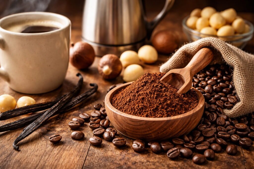 Vanilla Macadamia Nut Medium Roast Ground Coffee