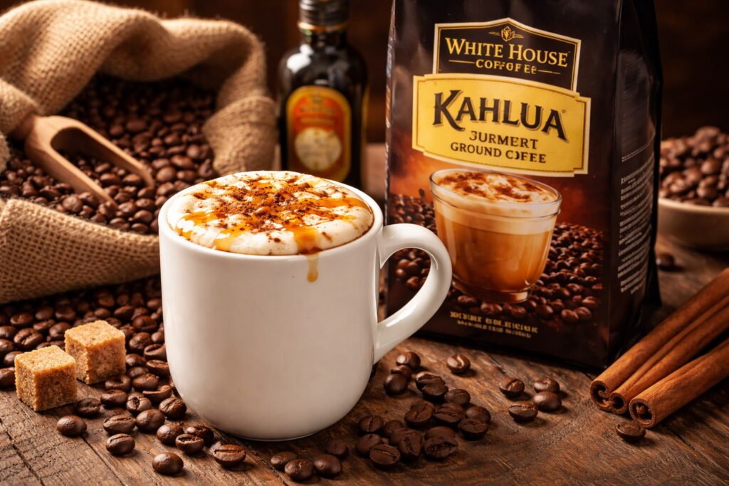 White House Coffee Kahlua Gourmet Ground Coffee