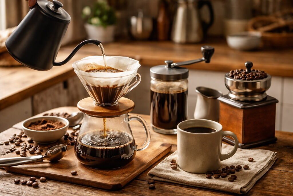 How to Make Cafe-Quality Coffee at Home Without a Machine