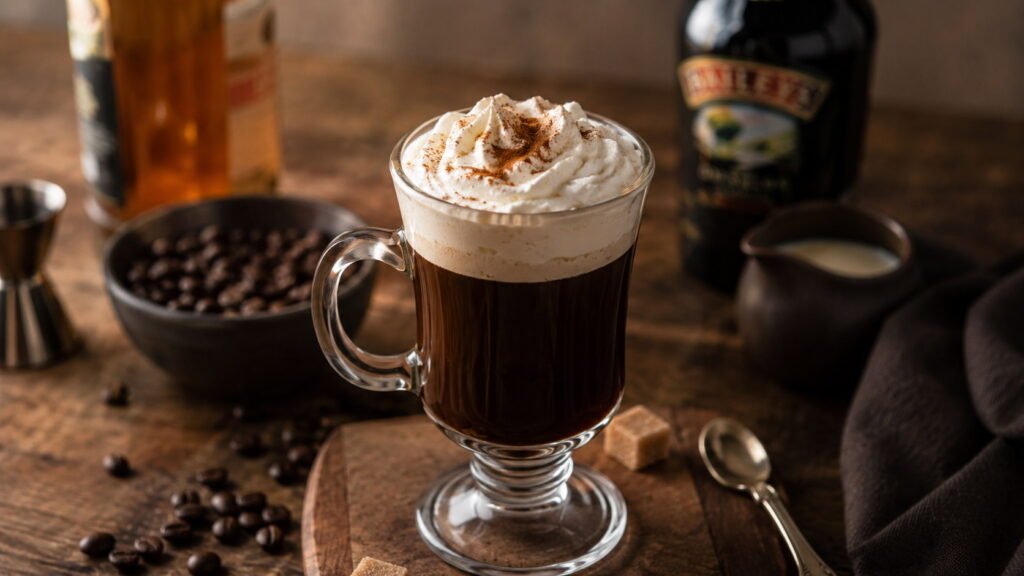 Irish Coffee Recipe with Baileys and Whiskey