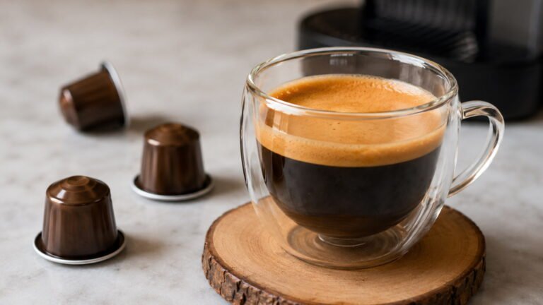 Caffeine in Double Shot of Espresso Nespresso Pod