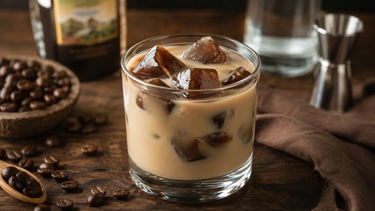 Baileys Vanilla Vodka with Coffee Ice Cubes