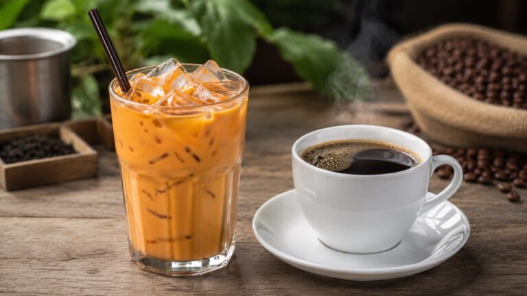 Thai Iced Tea Caffeine vs Coffee