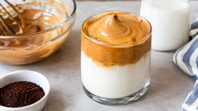 How to Make Dalgona Coffee Less Airy